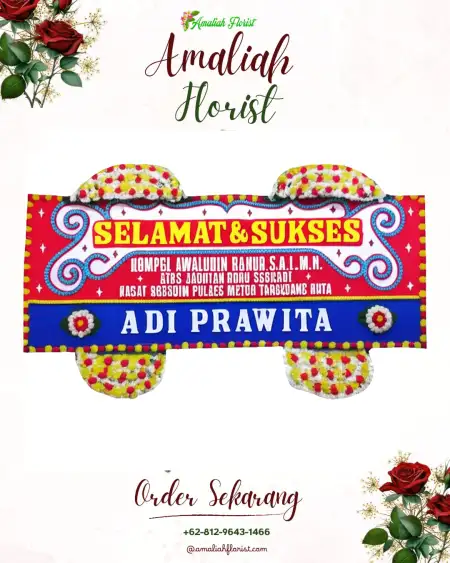 Papan Bunga Ucapan Selamat Gondek